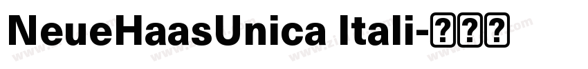 NeueHaasUnica Itali字体转换